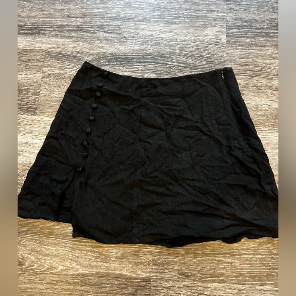 Princess Polly Minu Skirt with Button Detail and Side Zipper